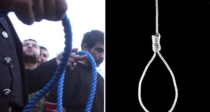 Hängning, Iran, Brott och straff